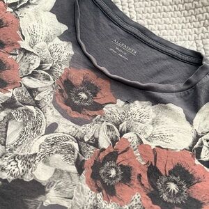AllSaints Floral Graphic T-Shirt